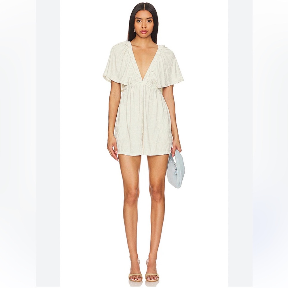 FREE PEOPLE NEW lala romper -wet plaster -XL